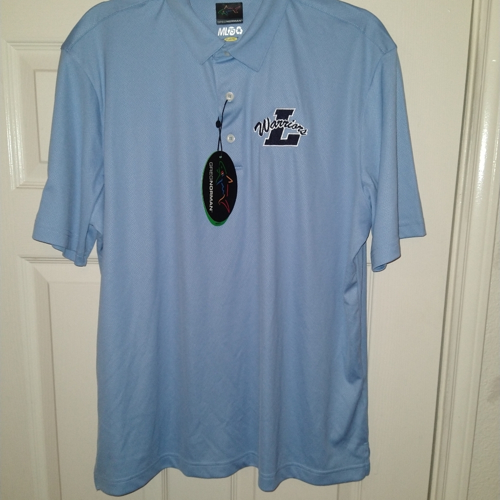 NWT Greg Norman ML75 Pro Series Golf Polo Shirt Men's sz Medium W/ Logo.